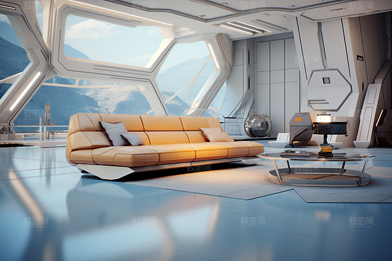 C4D科幻空间未来感高清背景