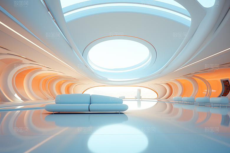 C4D科幻空间空间效果背景