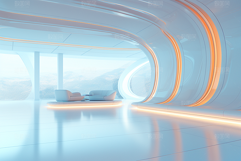 C4D科幻空间空间效果背景