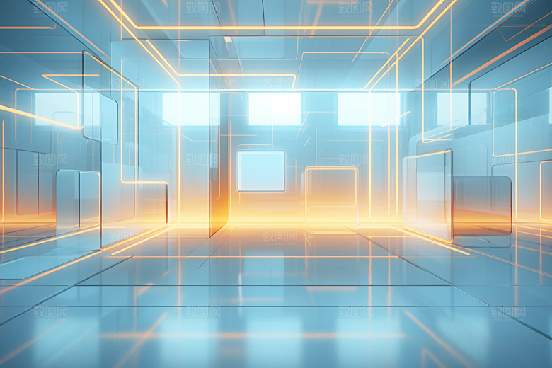 C4D科幻空间高清3D背景