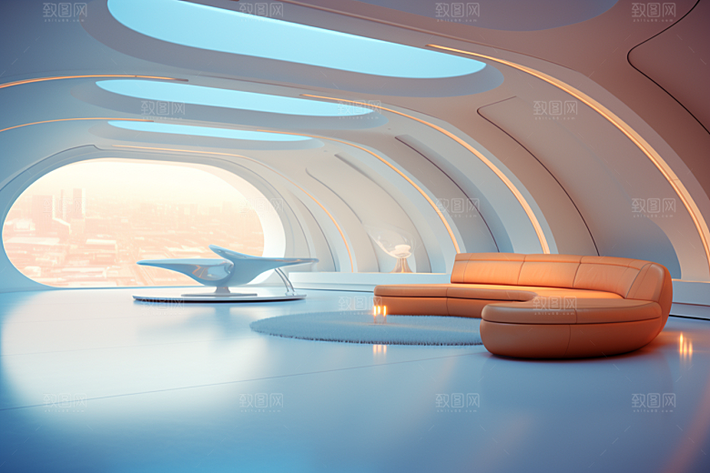 C4D科幻空间高清模型背景