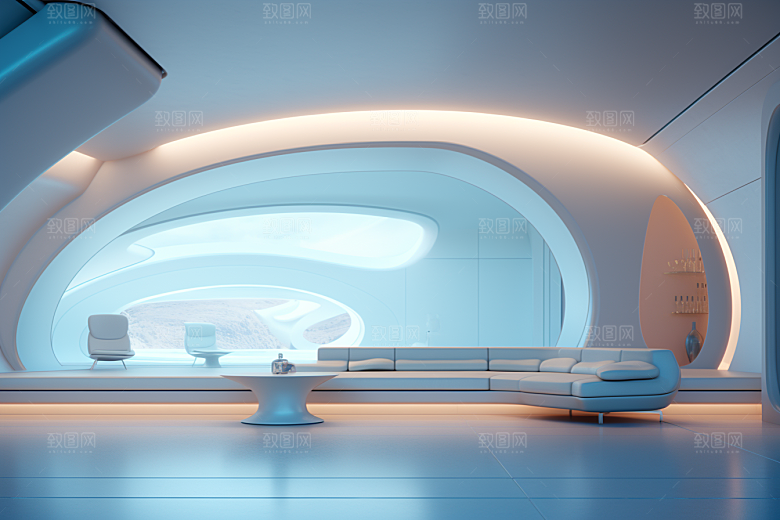 C4D科幻空间渲染想象力背景