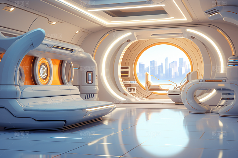C4D科幻空间空间高清背景