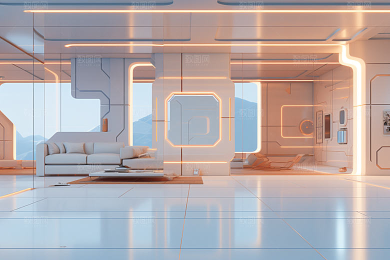C4D科幻空间科技高清背景
