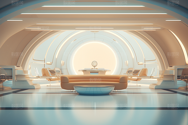 C4D科幻空间想象力未来感背景