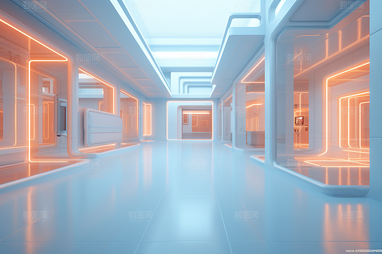 C4D科幻空间高清科技背景
