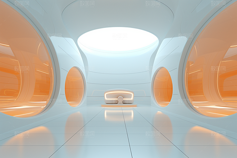 C4D科幻空间渲染高清背景