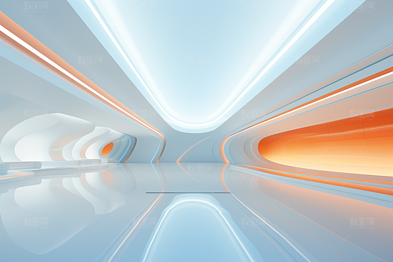 C4D科幻空间未来感高清背景