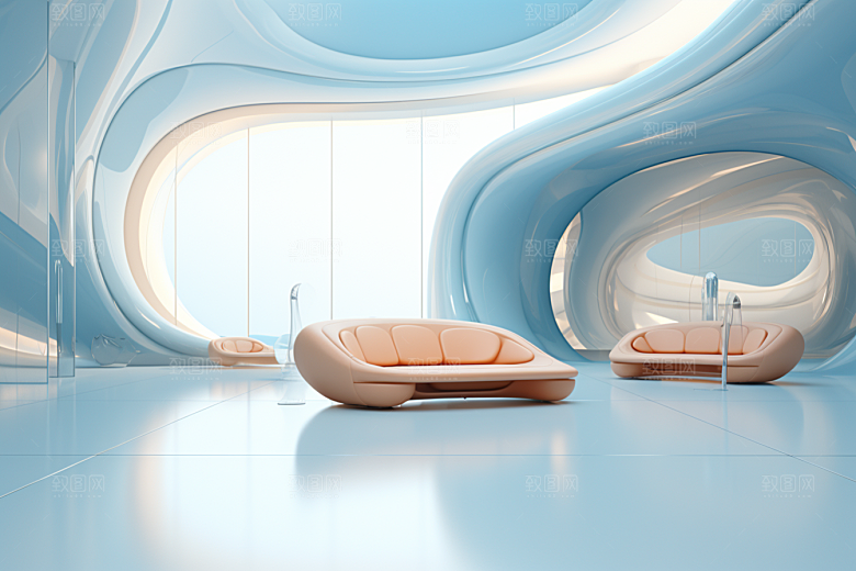 C4D科幻空间效果空间背景