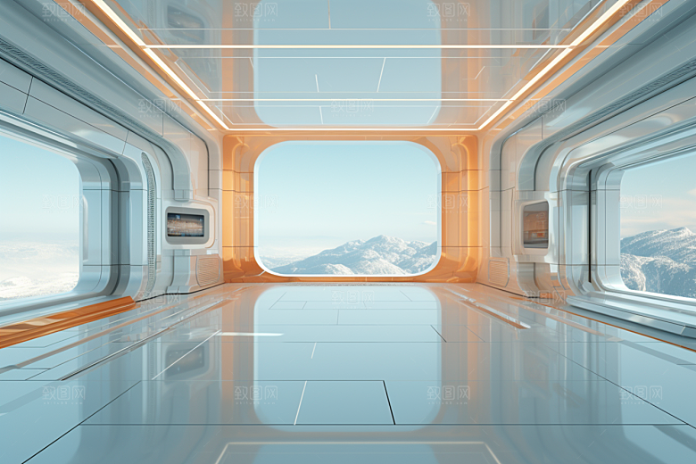 C4D科幻空间效果科技背景