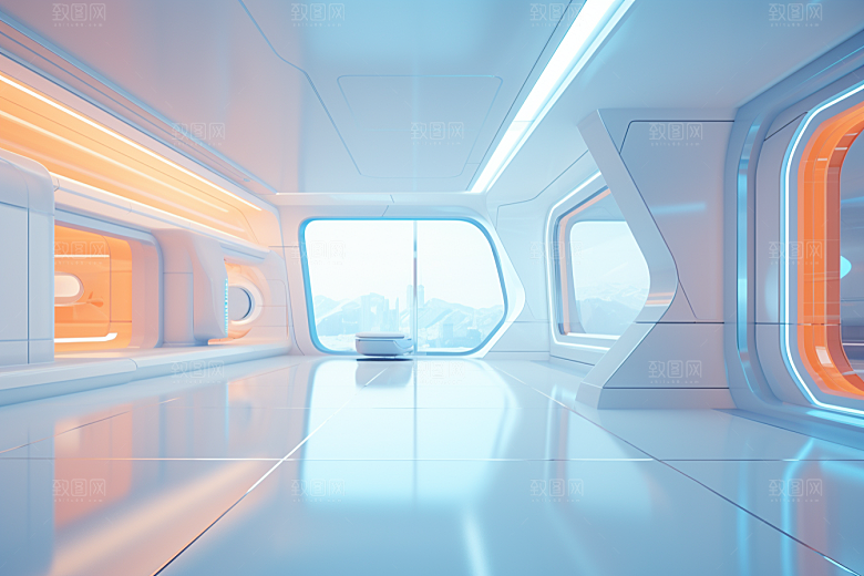 C4D科幻空间效果渲染背景