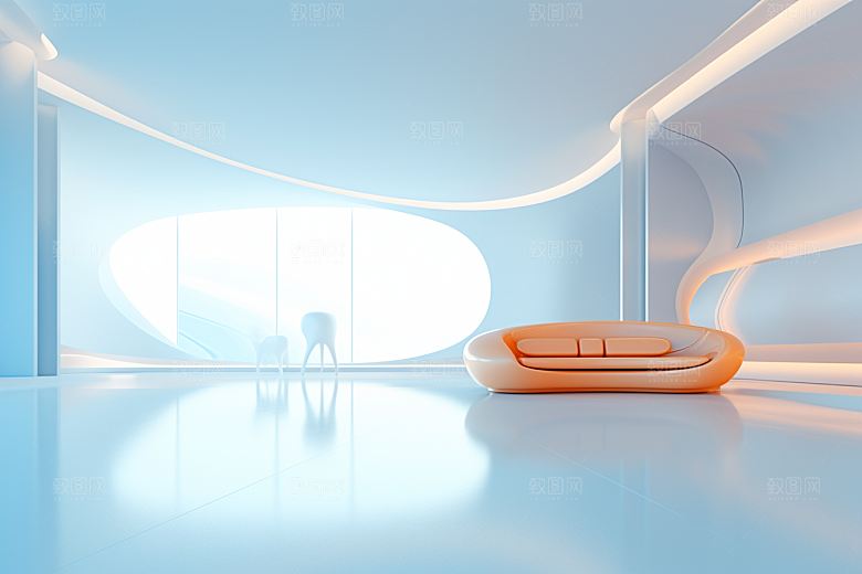 C4D科幻空间渲染想象力背景