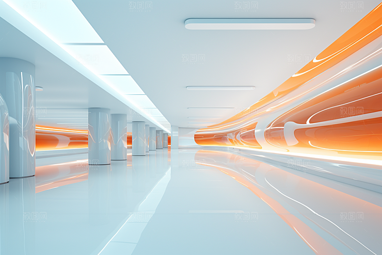 C4D科幻空间想象力空间背景