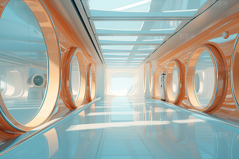 C4D科幻空间高清立体背景