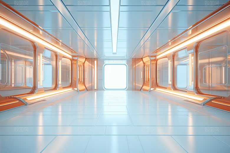 C4D科幻空间渲染高清背景