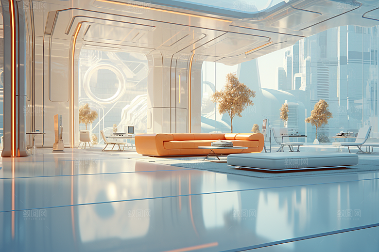 C4D科幻空间效果科技背景