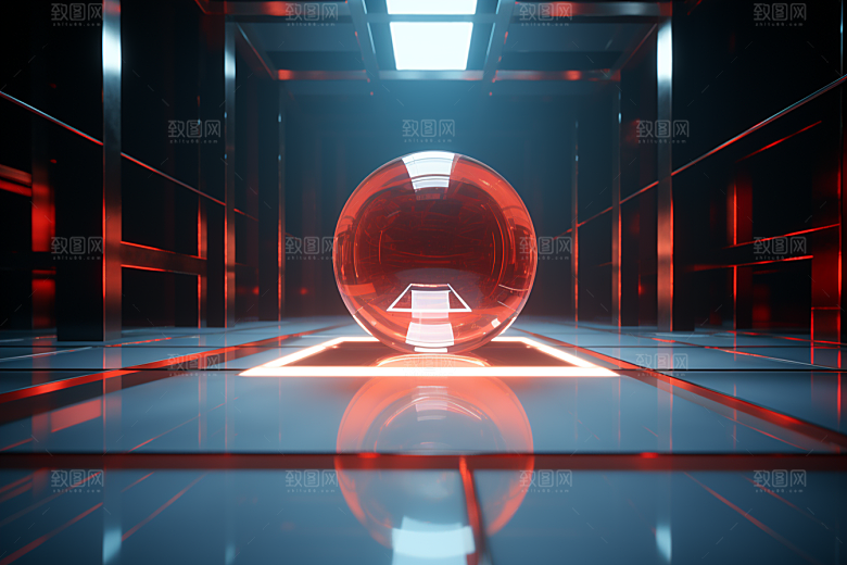 C4D科幻空间3D效果背景