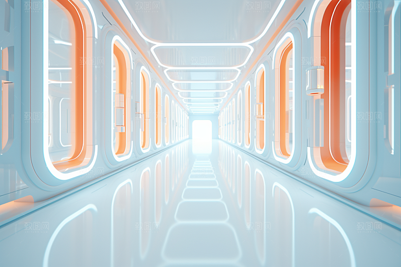 C4D科幻空间立体高清背景
