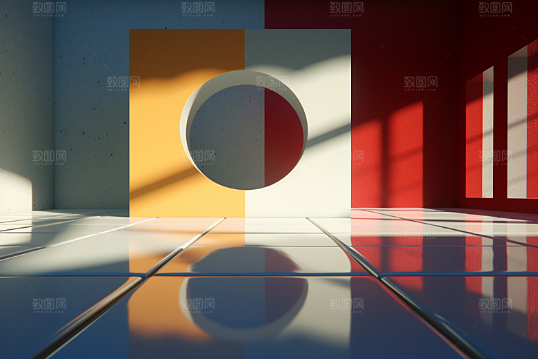 C4D科幻空间3D科技背景