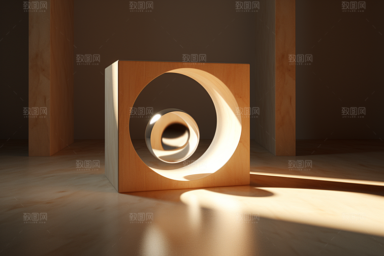 C4D科幻空间立体想象力背景