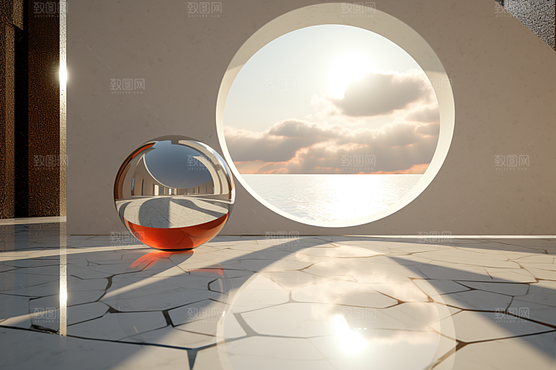C4D科幻空间科技效果背景