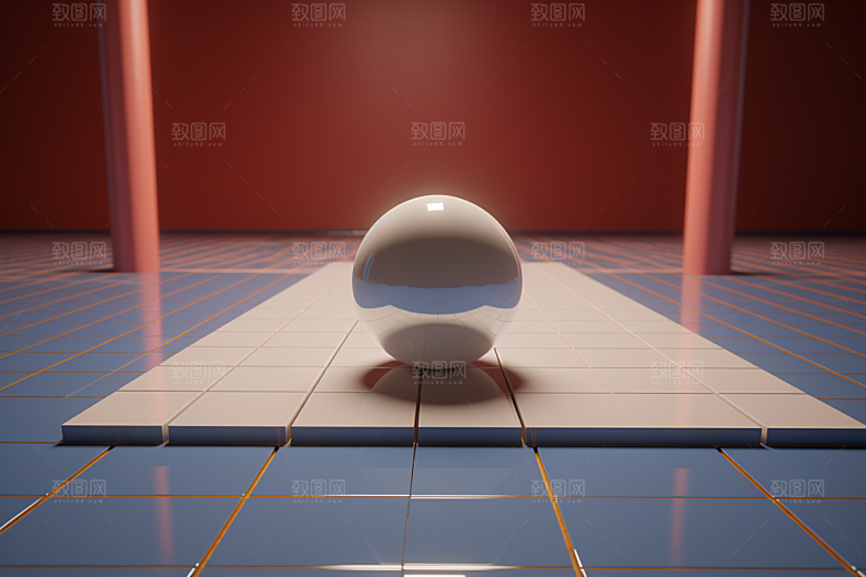 C4D科幻空间立体科技背景