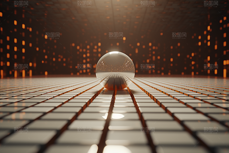 C4D科幻空间立体想象力背景