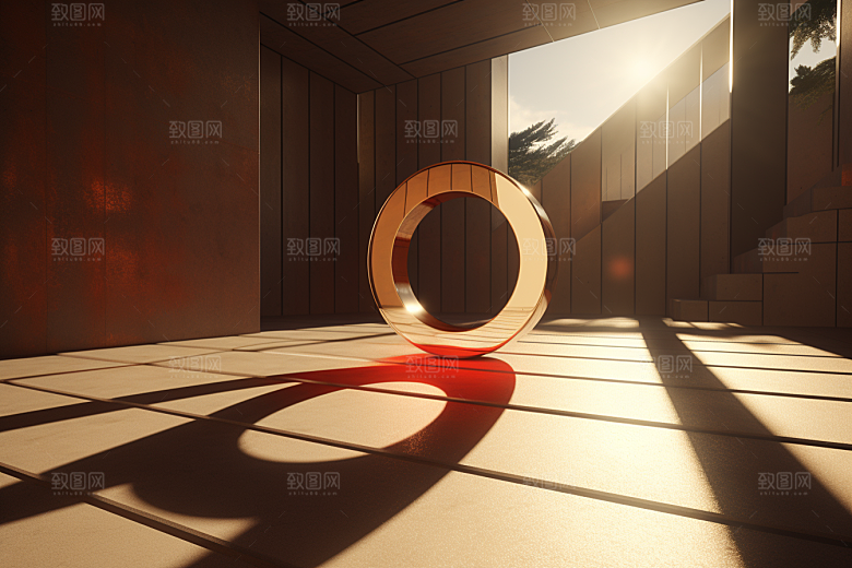 C4D科幻空间渲染模型背景