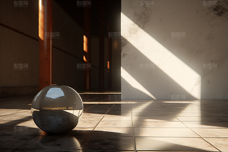 C4D科幻空间效果立体背景