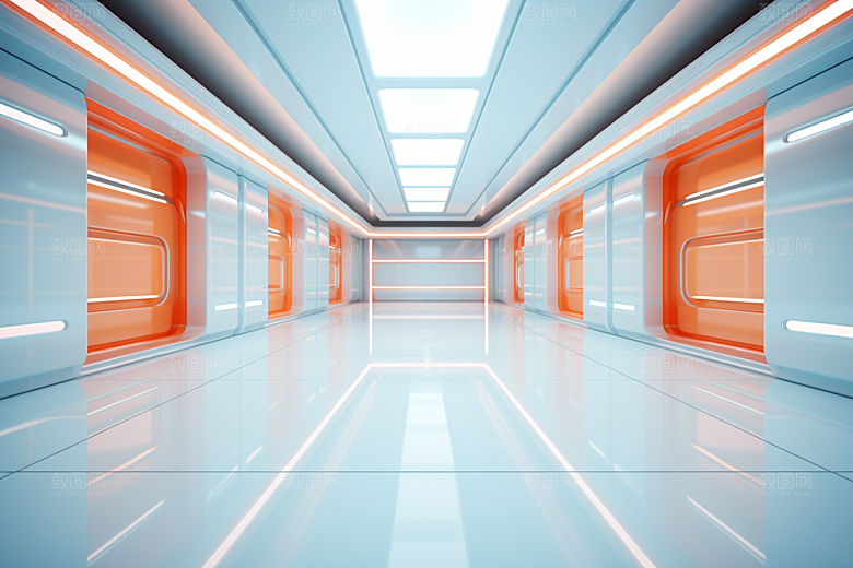 C4D科幻空间3D模型背景
