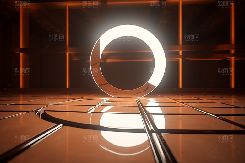 C4D科幻空间想象力科技背景