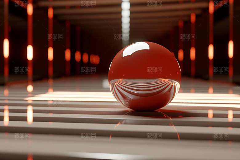 C4D科幻空间渲染效果背景