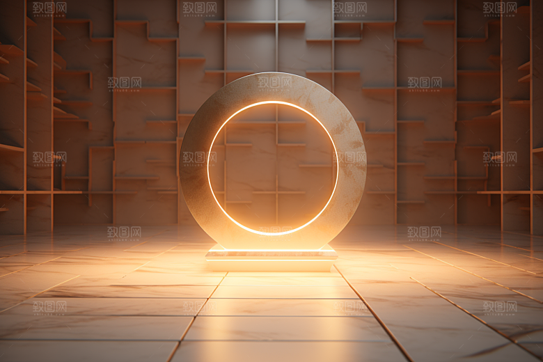 C4D科幻空间科技渲染背景