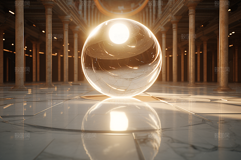 C4D科幻空间3D立体背景