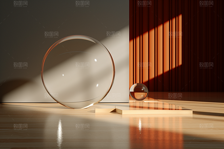 C4D科幻空间模型高清背景