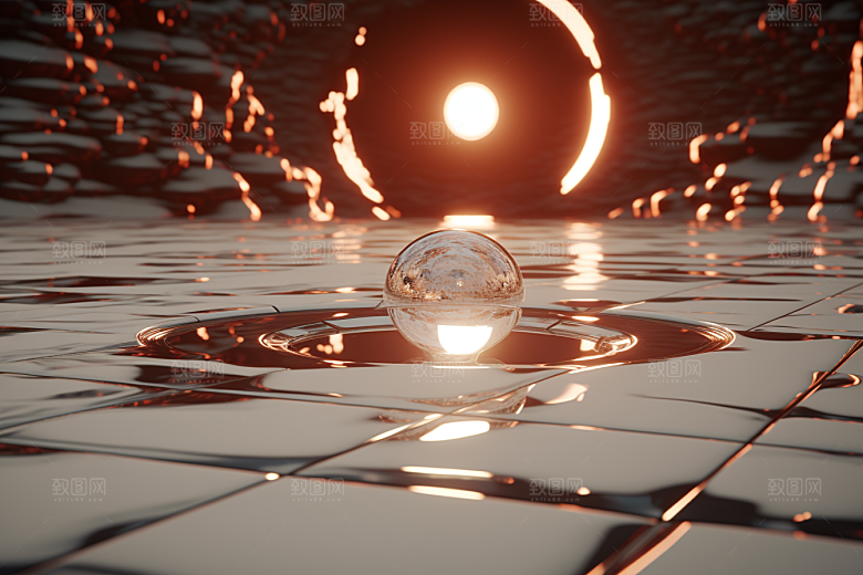 C4D科幻空间效果想象力背景