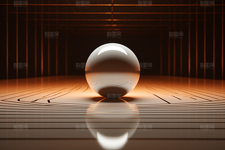 C4D科幻空间3D科技背景