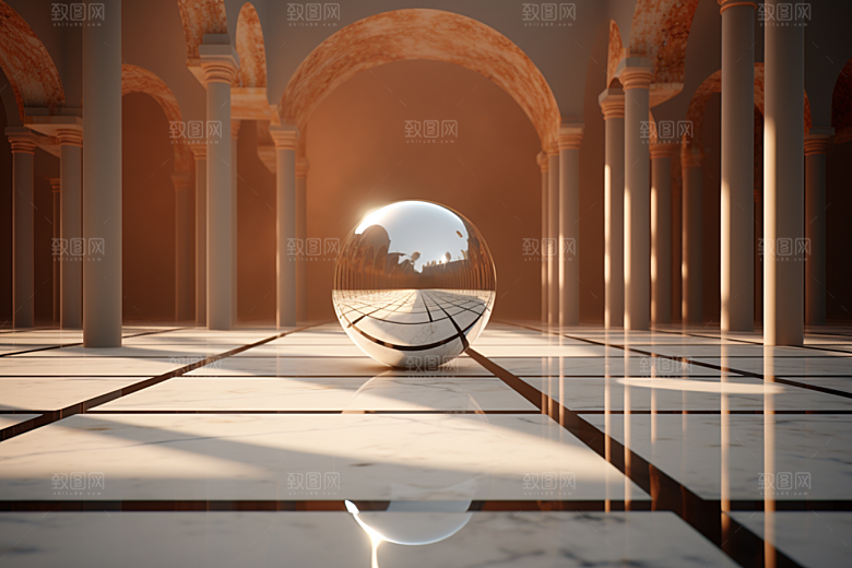 C4D科幻空间想象力效果背景