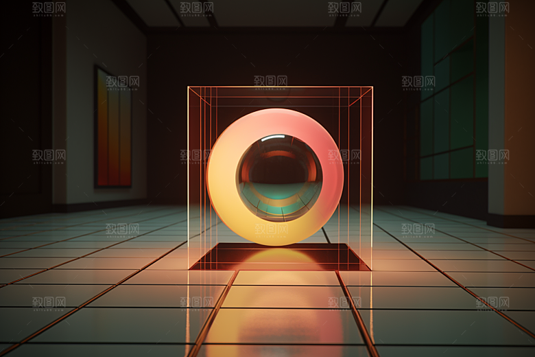 C4D科幻空间高清渲染背景