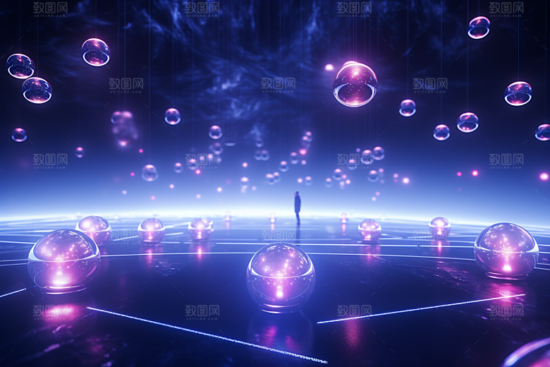 C4D科幻空间赛博朋克科幻片场景模型