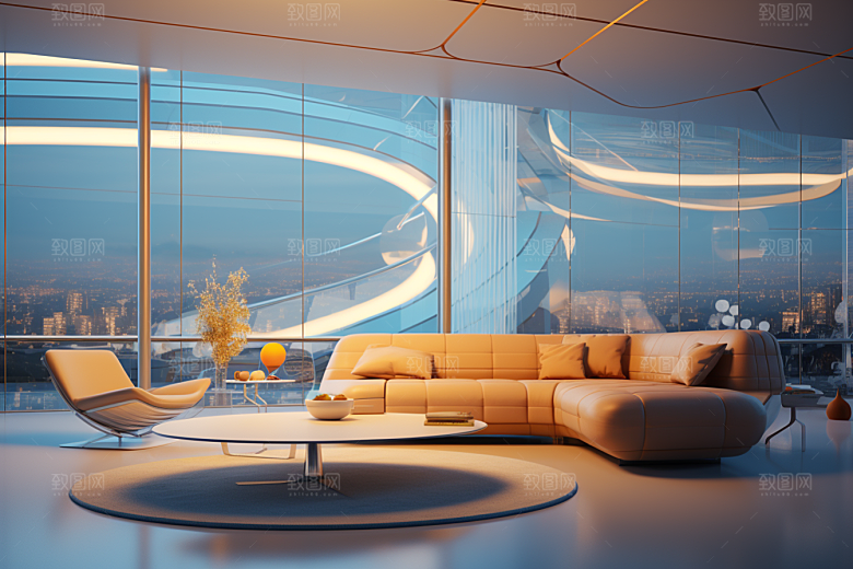 C4D科幻空间科技空间站场景模型