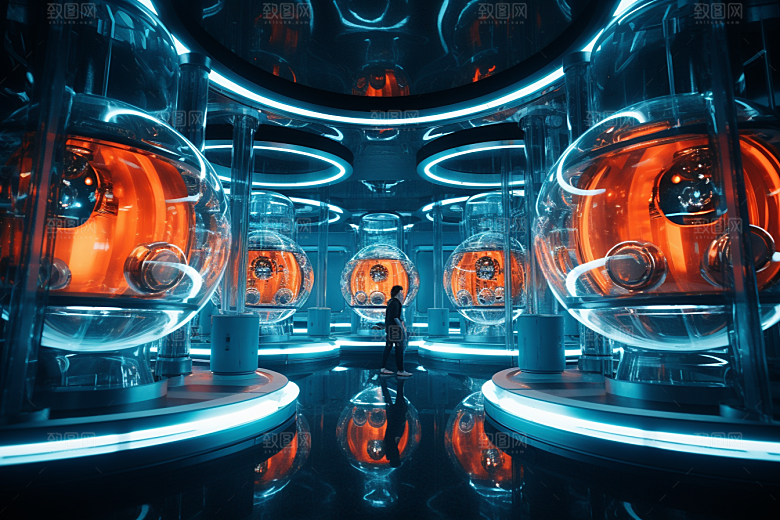 C4D科幻空间宇宙未来场景模型