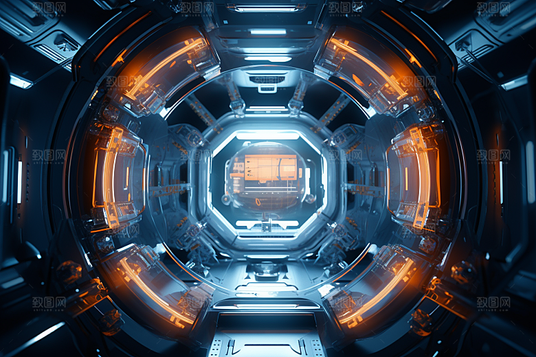 C4D科幻空间未来宇宙场景模型