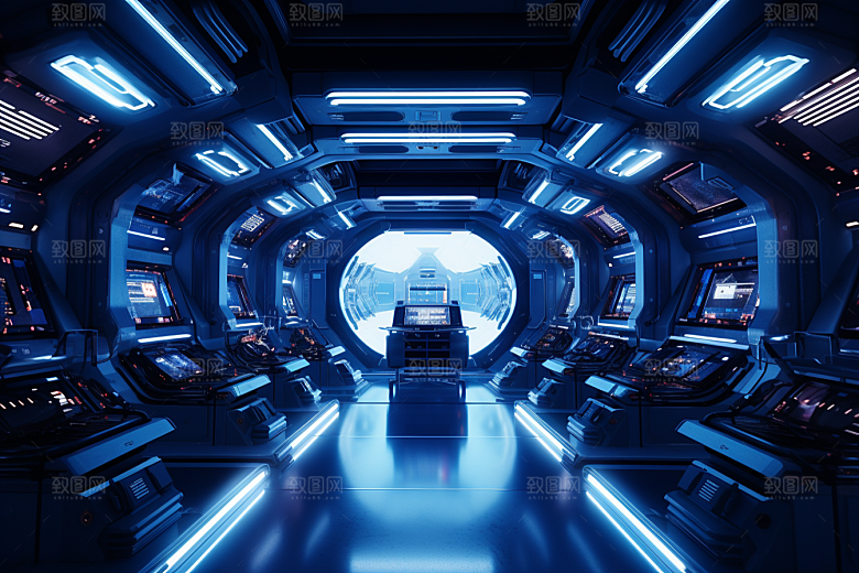 C4D科幻空间幻想科幻片场景模型