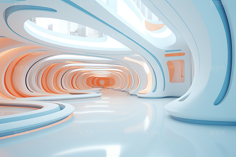C4D科幻空间科幻片幻想场景模型