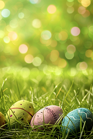 复活节彩蛋高清鸡蛋摄影图