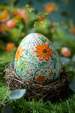 复活节彩蛋传统文化高清摄影图