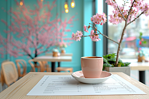 西餐菜单酒吧饭店样机