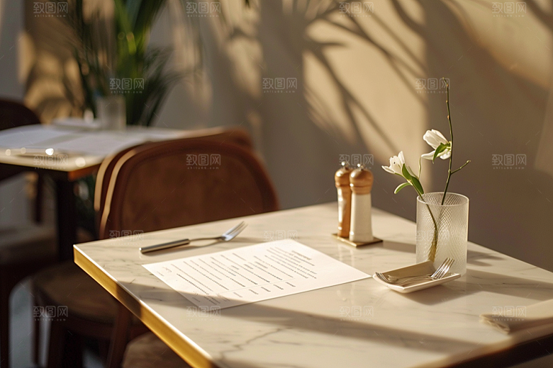 西餐菜单高清INS风样机