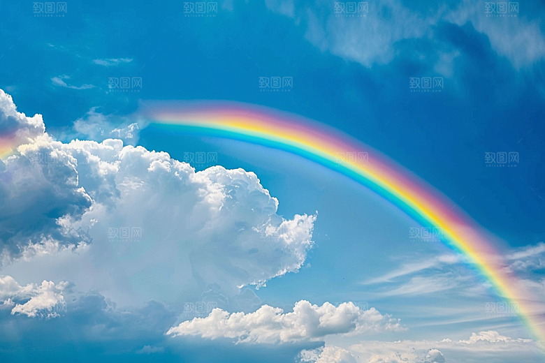 彩虹风光霓虹风景摄影图